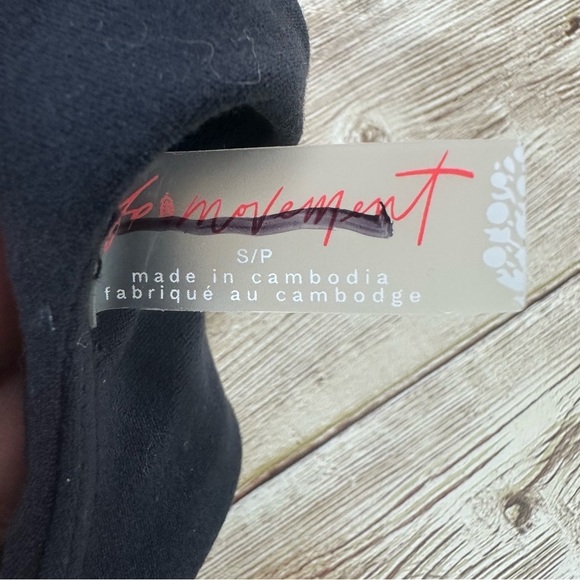 NWOT Free People Movement Never Better Runsie Black Small - Picture 6 of 9